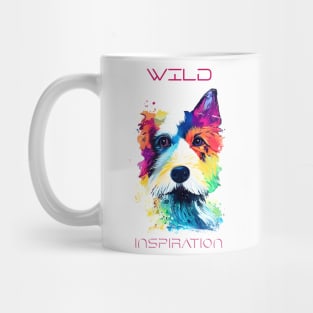 Carlin Dog Wild Nature Animal Colors Art Painting Mug